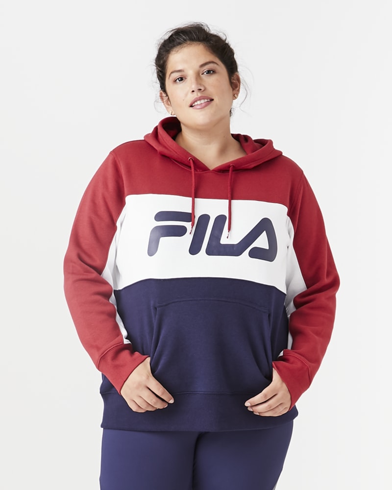 Plus size fila discount hoodie